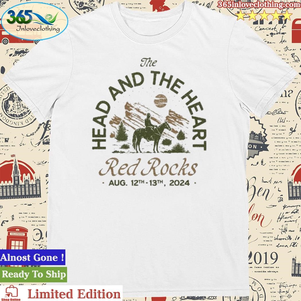 Official The Head And The Heart Red Rocks Aug 12th-13th 2024 Shirt