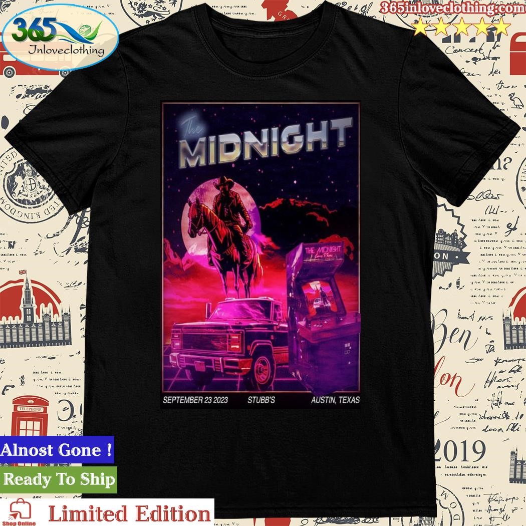 Official The Midnight Stubb's Austin, TX September 23, 2023 Tour Poster Shirt