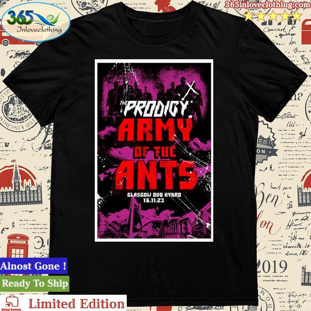 Official The Prodigy The OVO Hydro, Glasgow, UK Nov 16, 2023 Poster Shirt