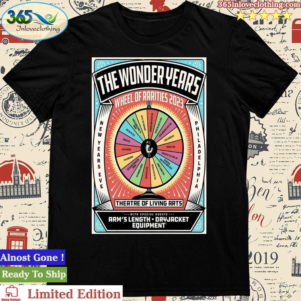 Official The Wonder Years Wheel Of Rarities 2023 Poster Shirt