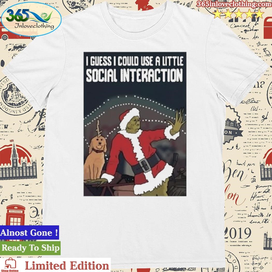 Official Top Social Interaction Grinch Christmas Shirt