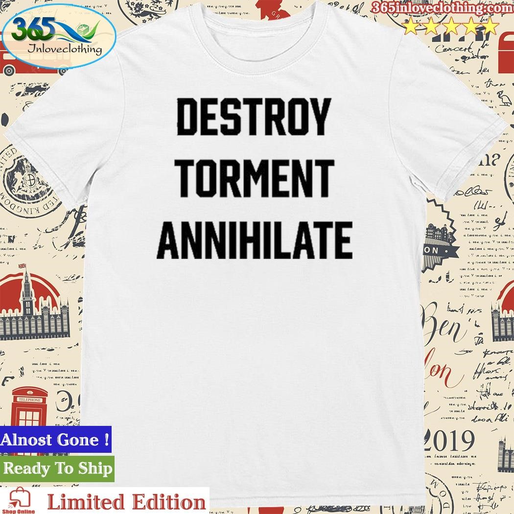 Official Travis Barker Destroy Torment Annihilate Shirt