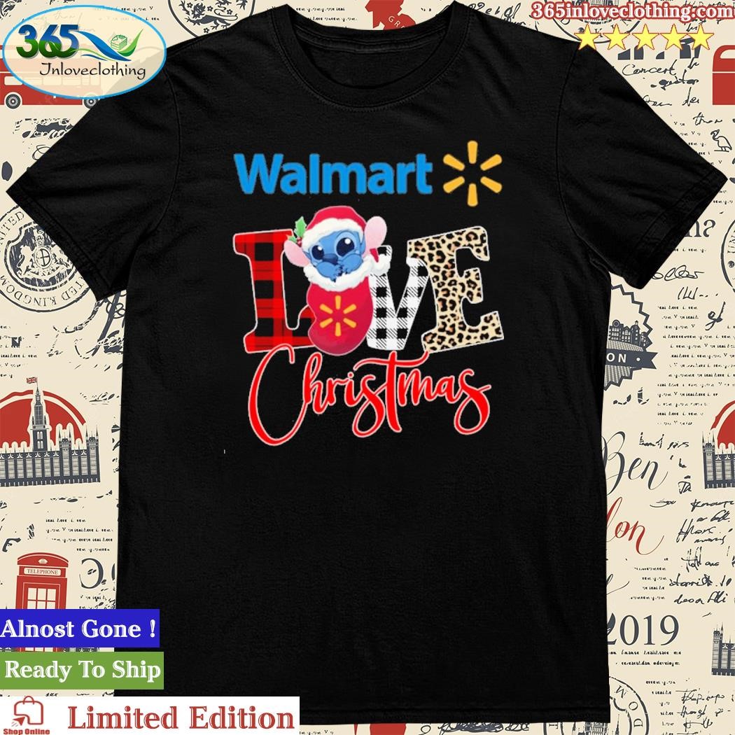 Official Walmart Stitch Love Christmas Shirt