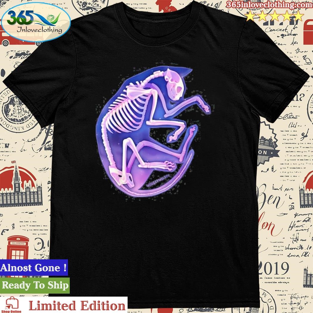 Official Wingedwolf94 Skeleton Galaxy Cat Shirt