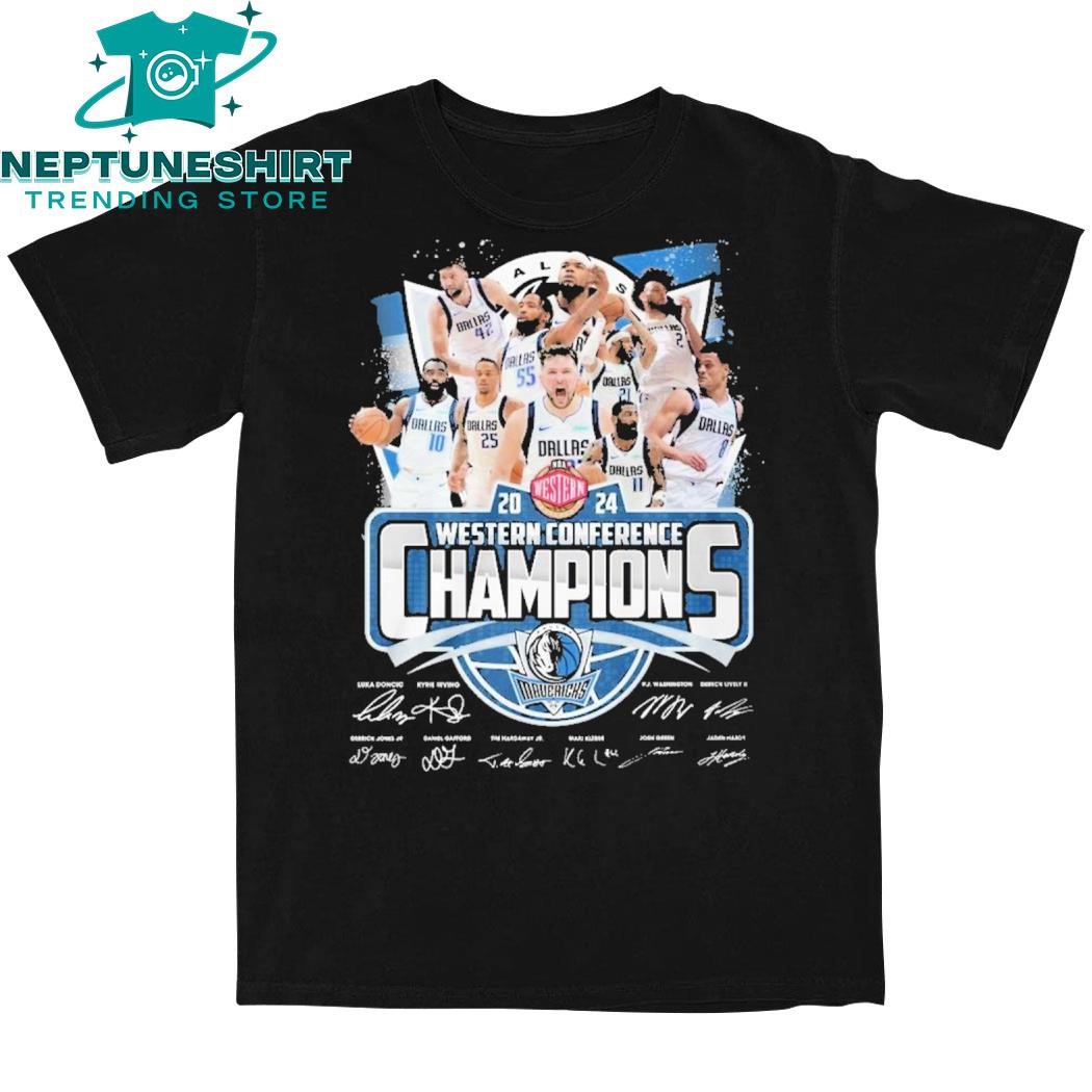 Official Dallas Mavericks 2024 Western Conference Champions T-Shirt ...