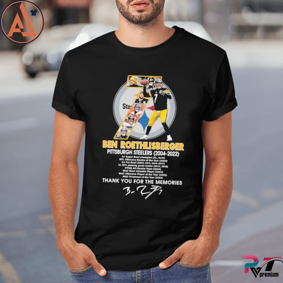 Ben Roethlisberger 2004-2022 Thank You For The Memories Shirt