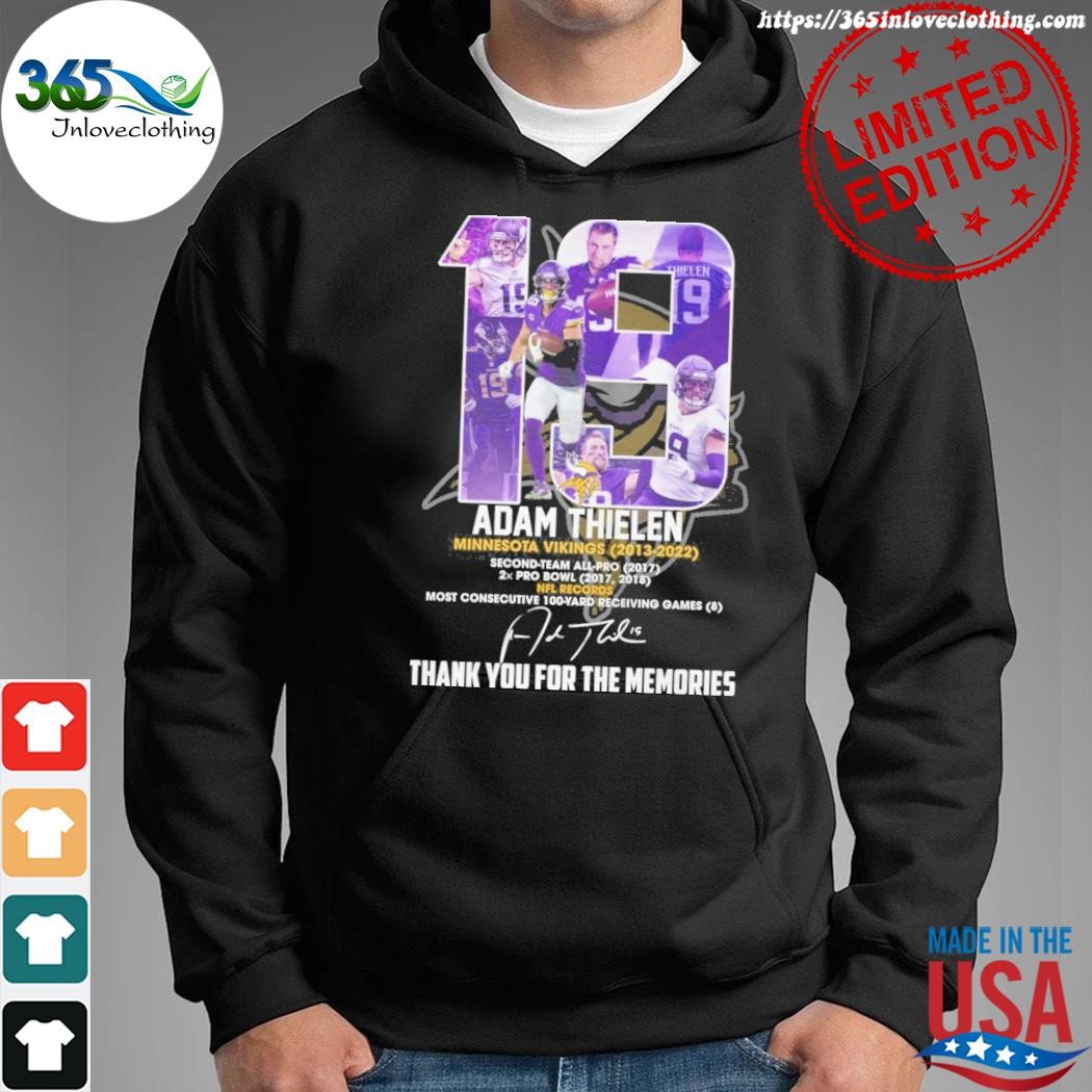 Adam Thielen Minnesota Vikings 2013-2023 thank you for the