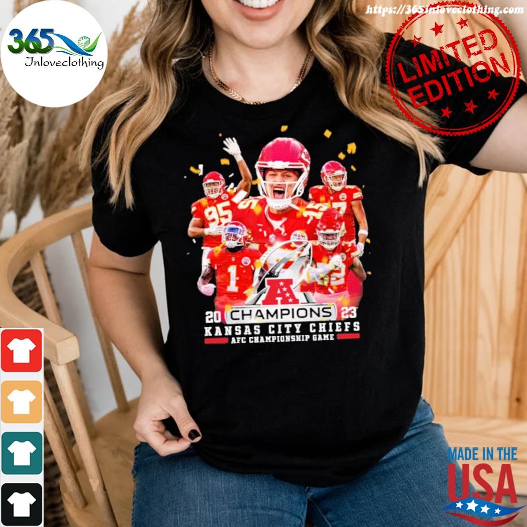 Kansas City Chiefs AFC Championship Game Champions 2023 Signatures shirt,  hoodie, sweater, long sleeve and tank top