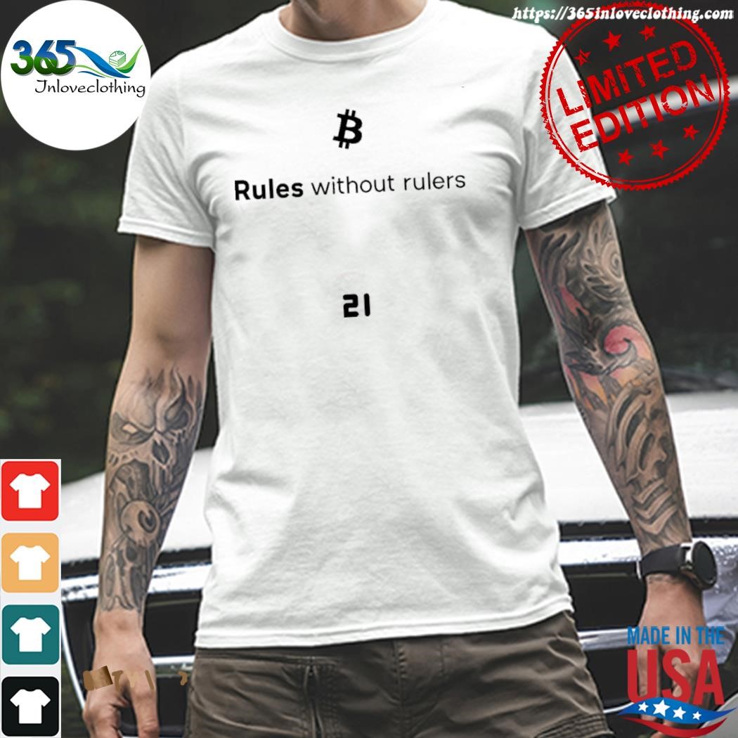 Official bitcoin rules without rulers swea shirt