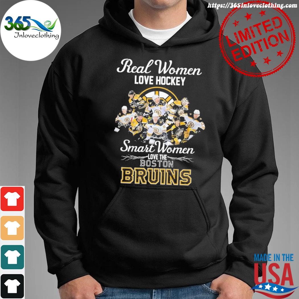 Boston Bruins Players Real Women Love Hockey Smart Women Love The Bruins  Signatures shirt, hoodie, sweater, long sleeve and tank top
