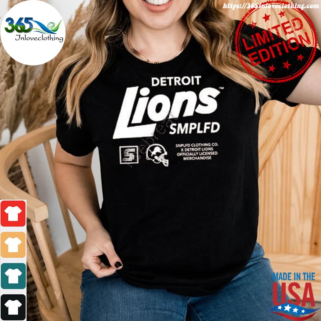 Official detroit lions smplfd colton pouncy T-shirt,tank top, v-neck for men  and women