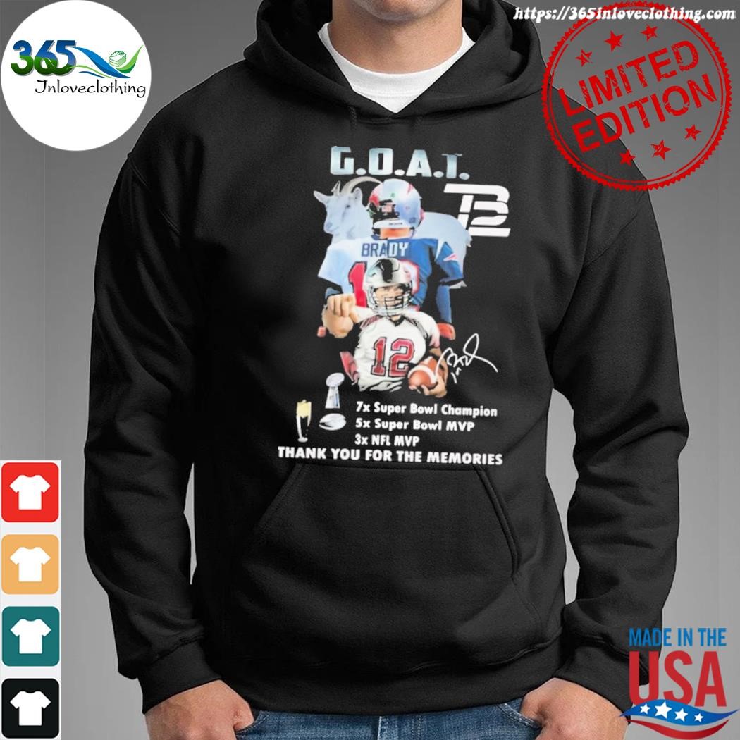 Tom Brady G.O.A.T Thank You For The Memories Shirt - BTF Store