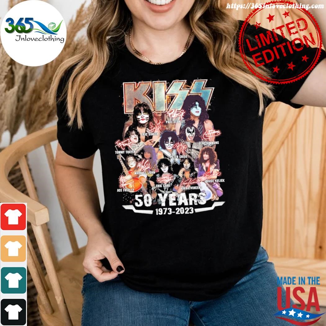 Kiss Band 50 Years 1973-2023 Shirt Limited Edition