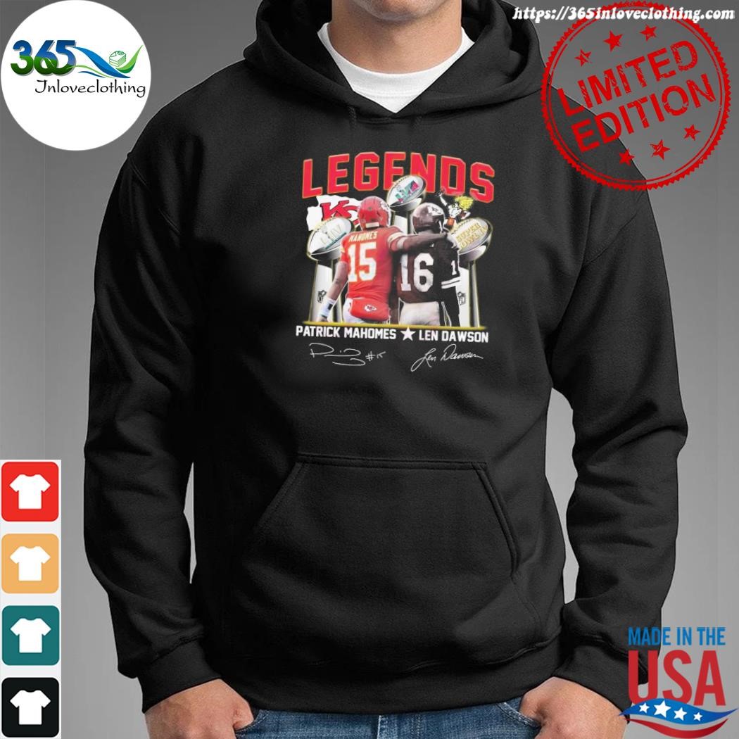 Legends Patrick Mahomes And Len Dawson signature shirt, hoodie, sweater,  long sleeve and tank top