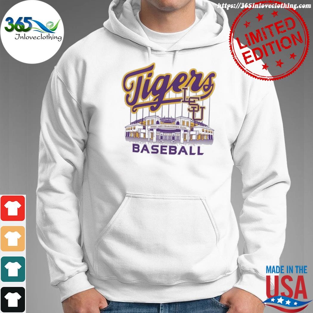 LSU Tigers Alex Box Stadium Baseball T-Shirt White