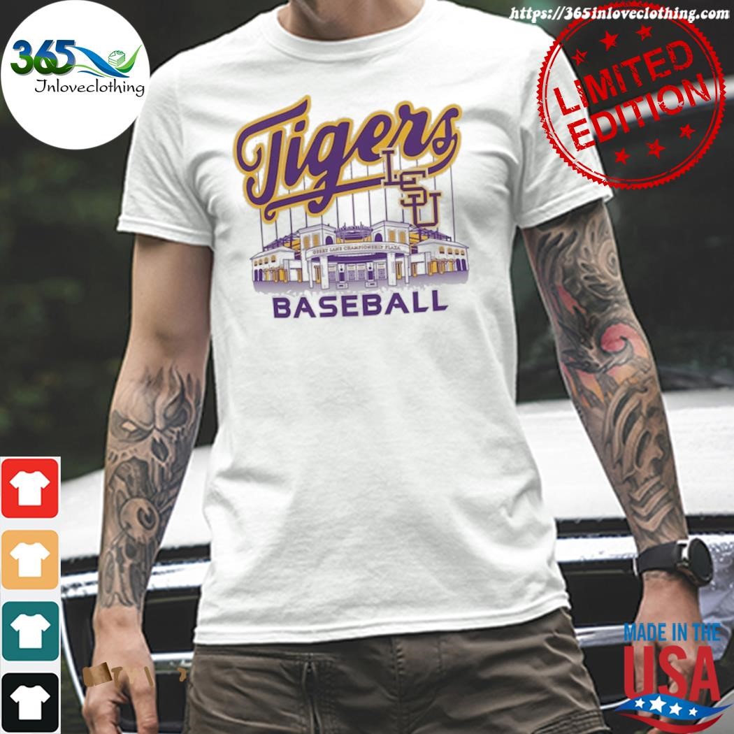 LSU Tigers Alex Box Stadium Baseball T-Shirt White