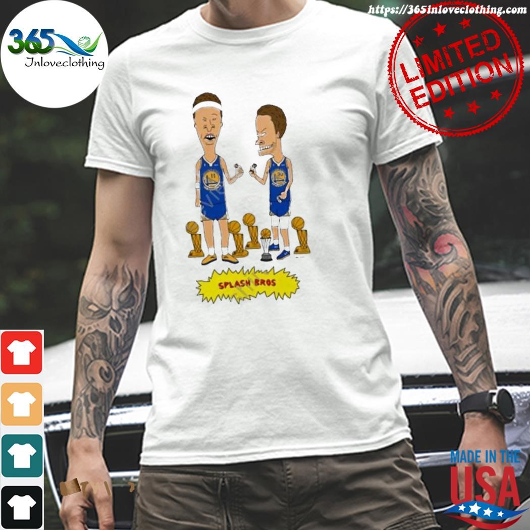 Official made in China white merch beavis and butthead splash Bros shirt