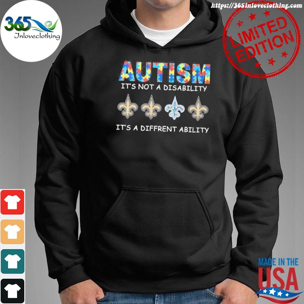 New Orleans Saints NFL Special Fearless Against Autism Hands