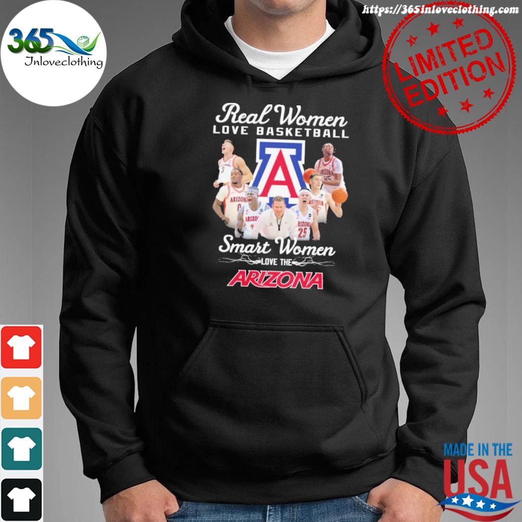 Official real women love basketball smart women love the Arizona shirt hoodie.jpg