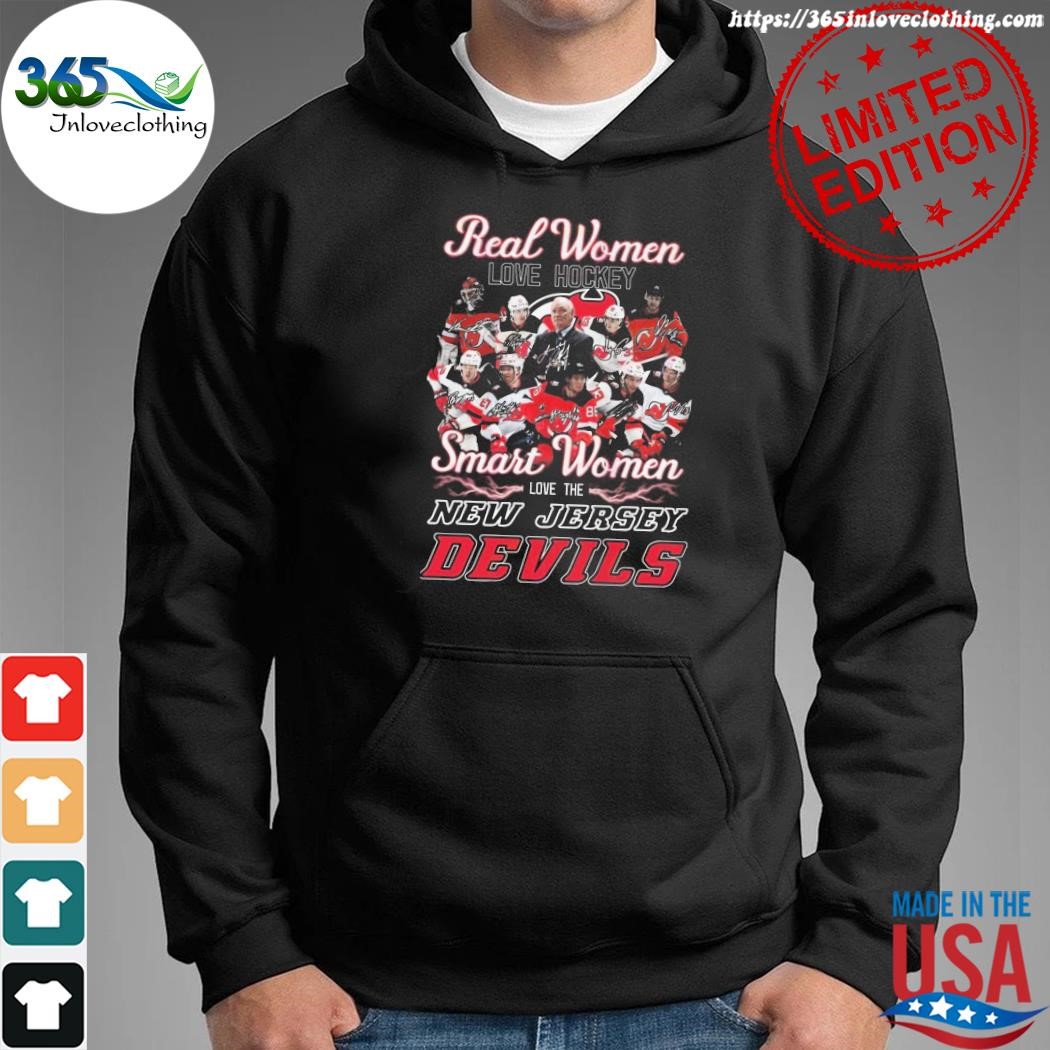 Real women love hockey smart women love the New Jersey Devils shirt,  hoodie, sweater and v-neck t-shirt