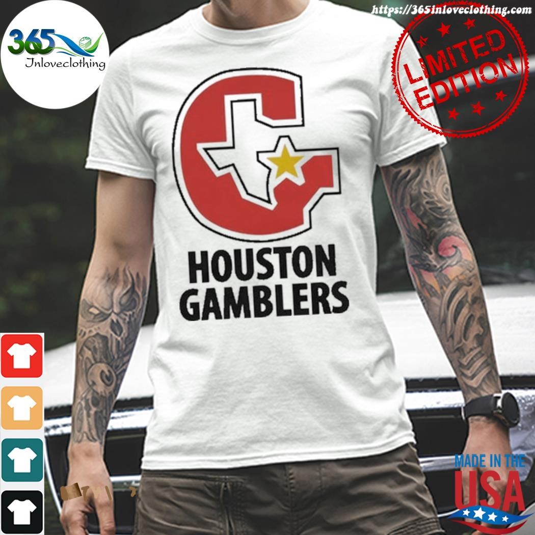 Official the houston gamblers shirt,tank top, v-neck for men and women