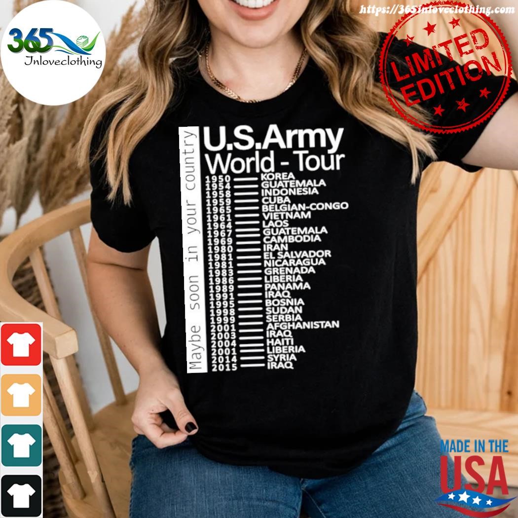 Us army hotsell world tour t-shirt