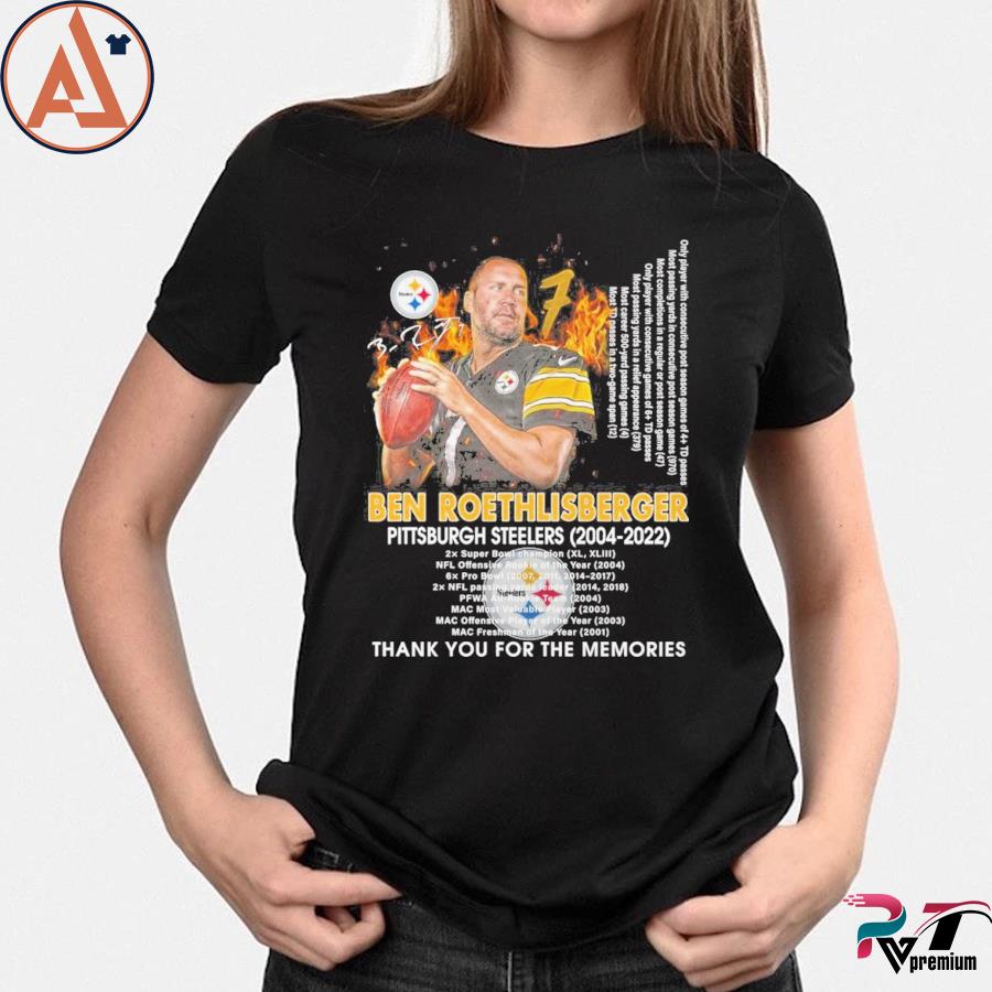 Ben Roethlisberger 2004-2022 Thank You For The Memories Shirt