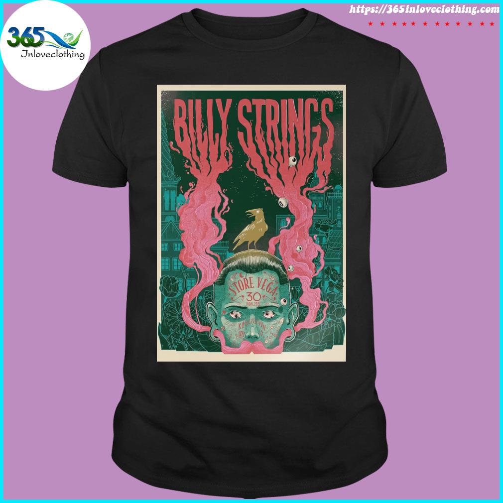 Billy strings copenhagen nov 30th 2022 store vega Denmark poster shirt