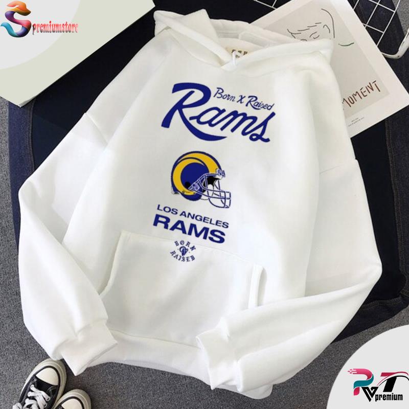 Born X Raised Cream Los Angeles Rams shirt