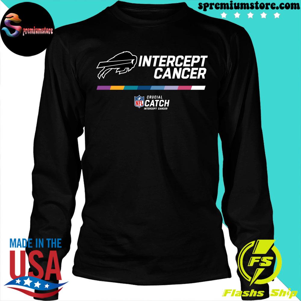 Official Intercept Cancer Buffalo Bills NFL Crucial Catch Therma  Performance Tee