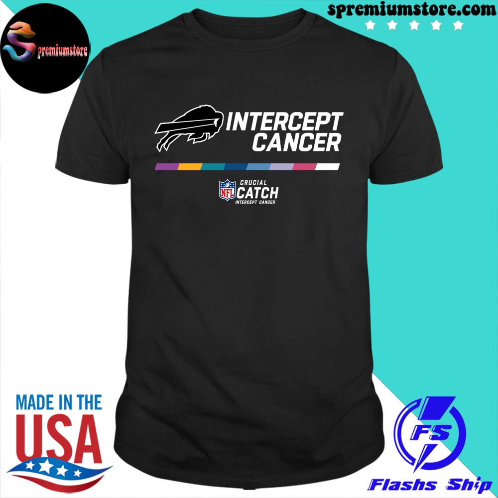 Official Intercept Cancer Buffalo Bills NFL Crucial Catch Therma  Performance Tee