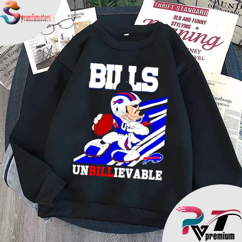 Buffalo Bills Slogan Unbillievable Mickey Mouse NFL T-shirt