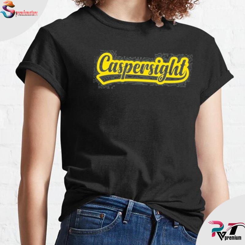 Caspersight text logo T-shirt