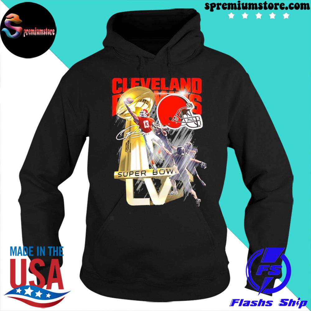 Cleveland Browns Odell Beckham Super Bowl Trophy T-Shirt - TeeNavi