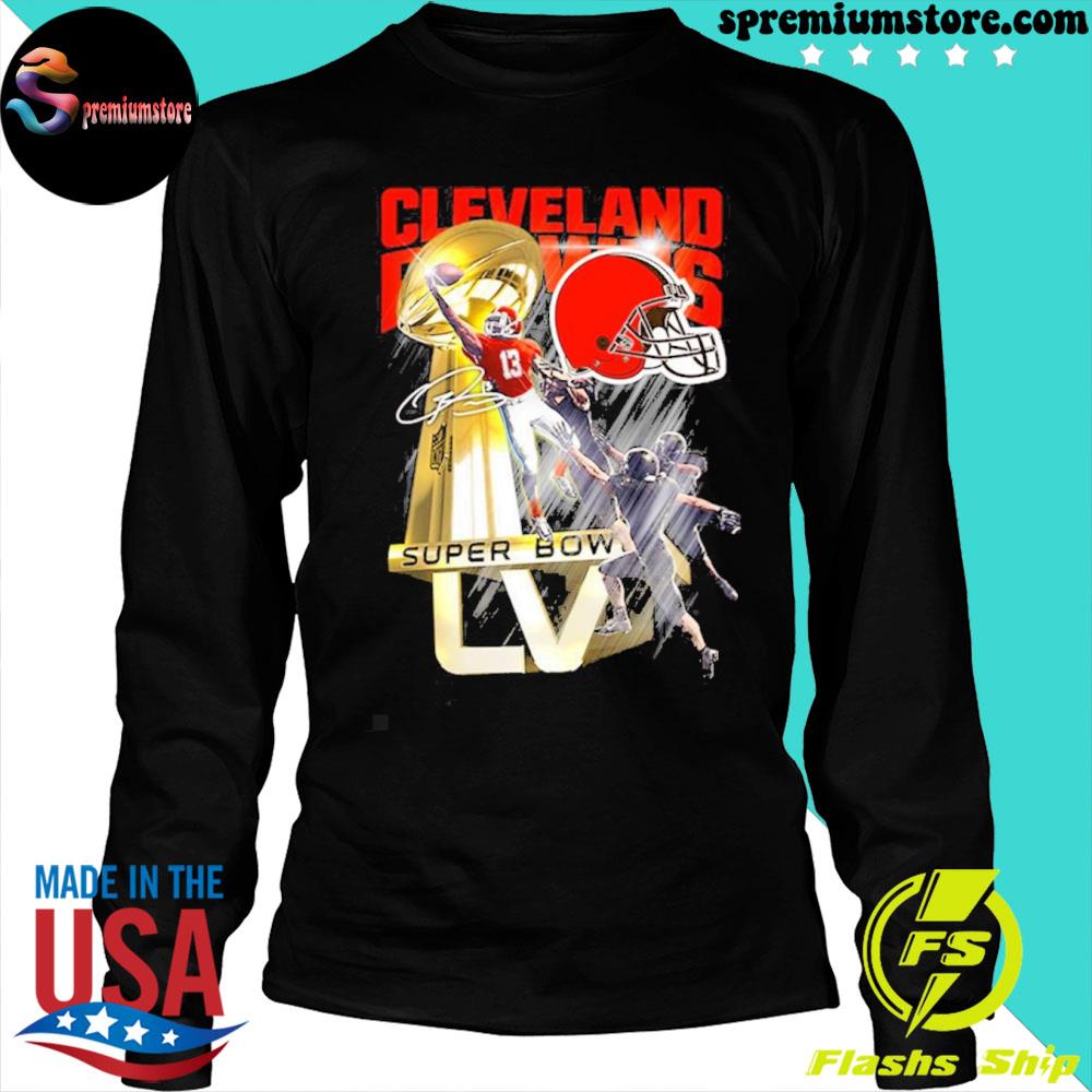 Cleveland Browns Odell Beckham Super Bowl Trophy T-Shirt - TeeNavi