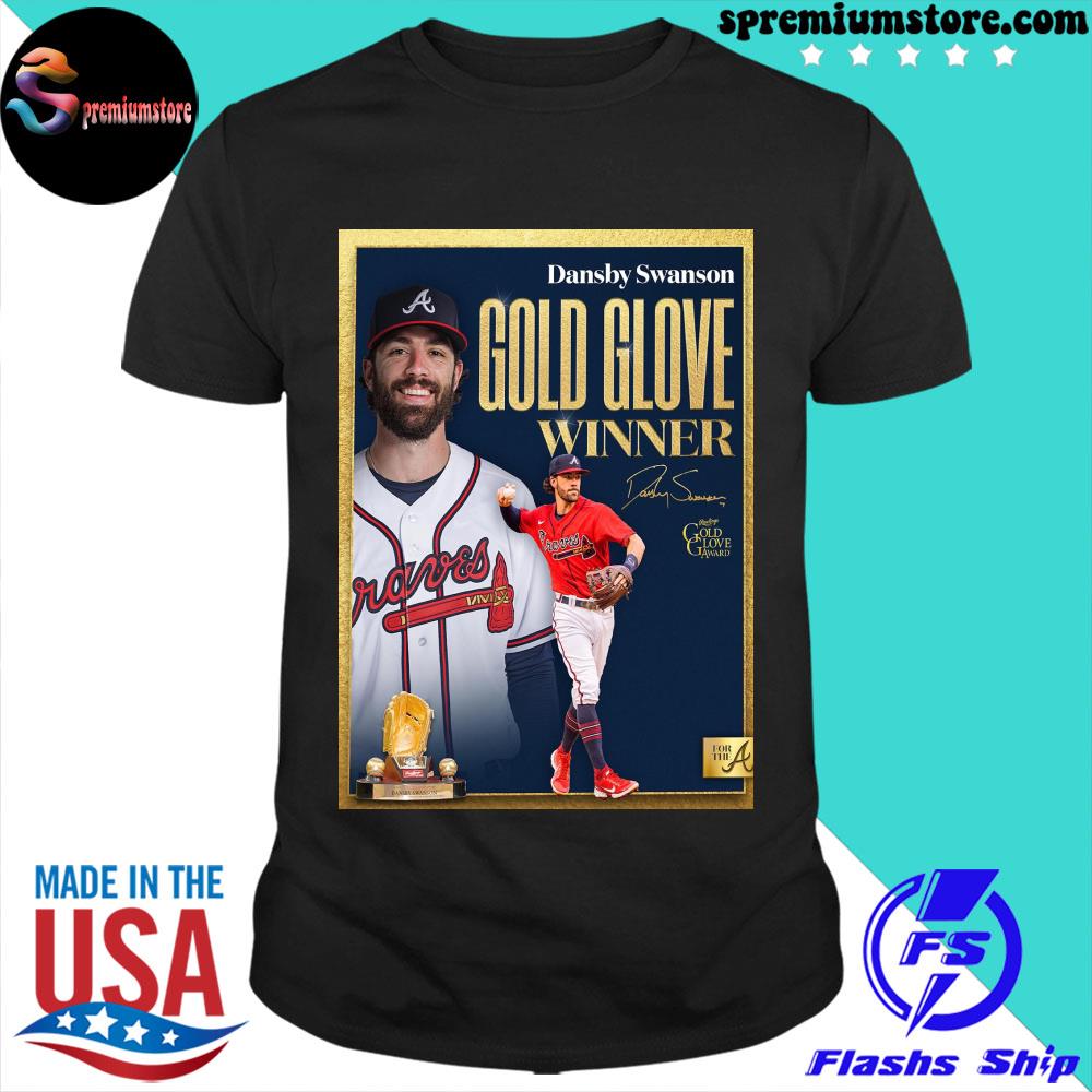 Dansby Swanson Atlanta Braves 2022 Rawlings Gold Glove Award Winner Home  Decor Poster Canvas - REVER LAVIE