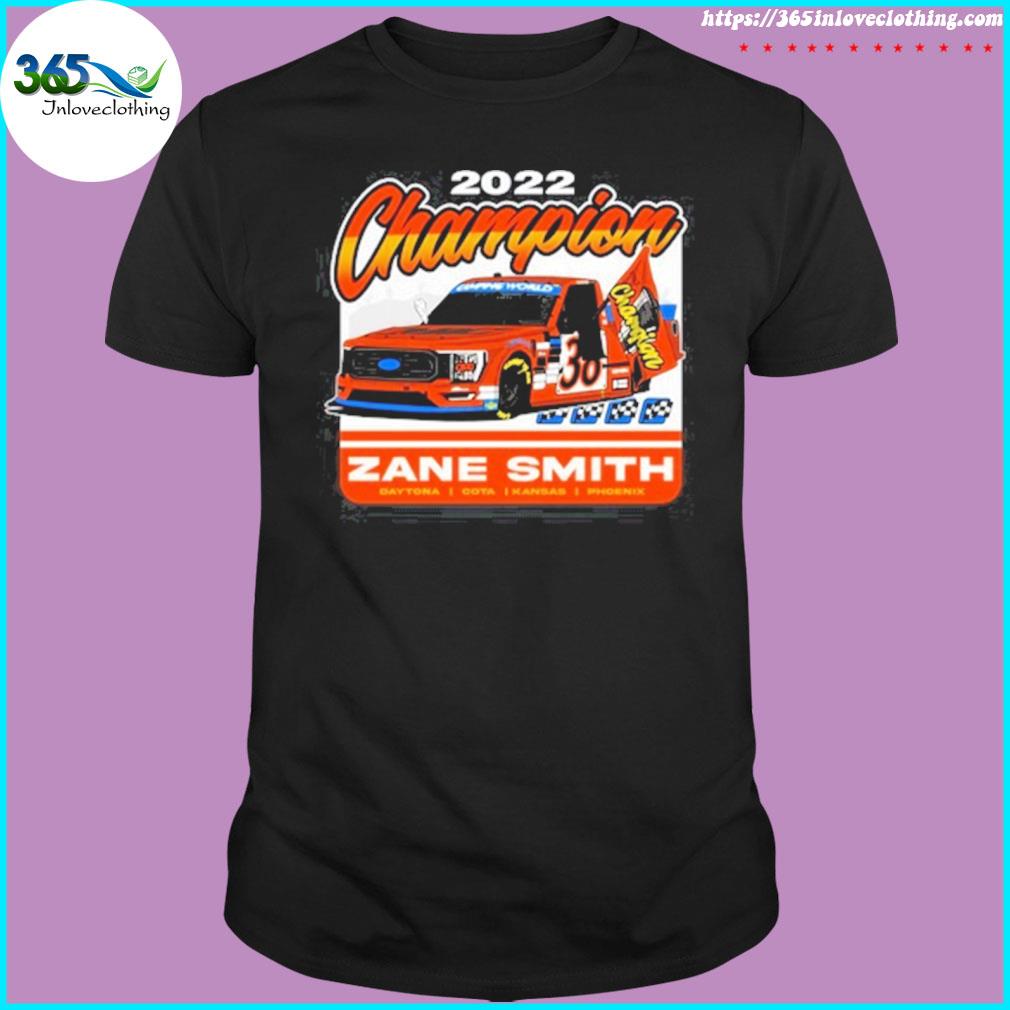 Front row motorsports zane smith 2022 champions shirt