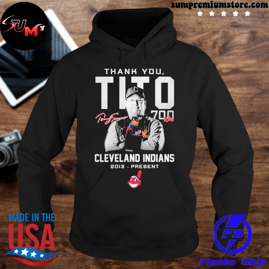 Thank You Tito 700 Wins In Cleveland Indians Signature Shirt, hoodie,  longsleeve, sweatshirt, v-neck tee