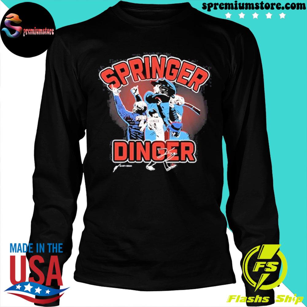 SALE!! Toronto Blue Jays George Springer #4 Name & Number T-Shirt Unisex  S-5XL