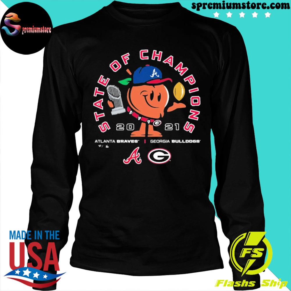 Men's Fanatics Branded Black Georgia Bulldogs x Atlanta Braves 2021 State  of Champions Long Sleeve T-Shirt
