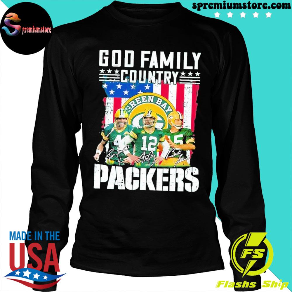 God family country Green Bay Packers team us flag Green Bay Packers shirt,tank  top, v-neck for men and women