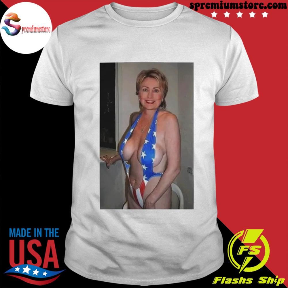 Hillary clinton American flag bikinI shirt tank top v neck for