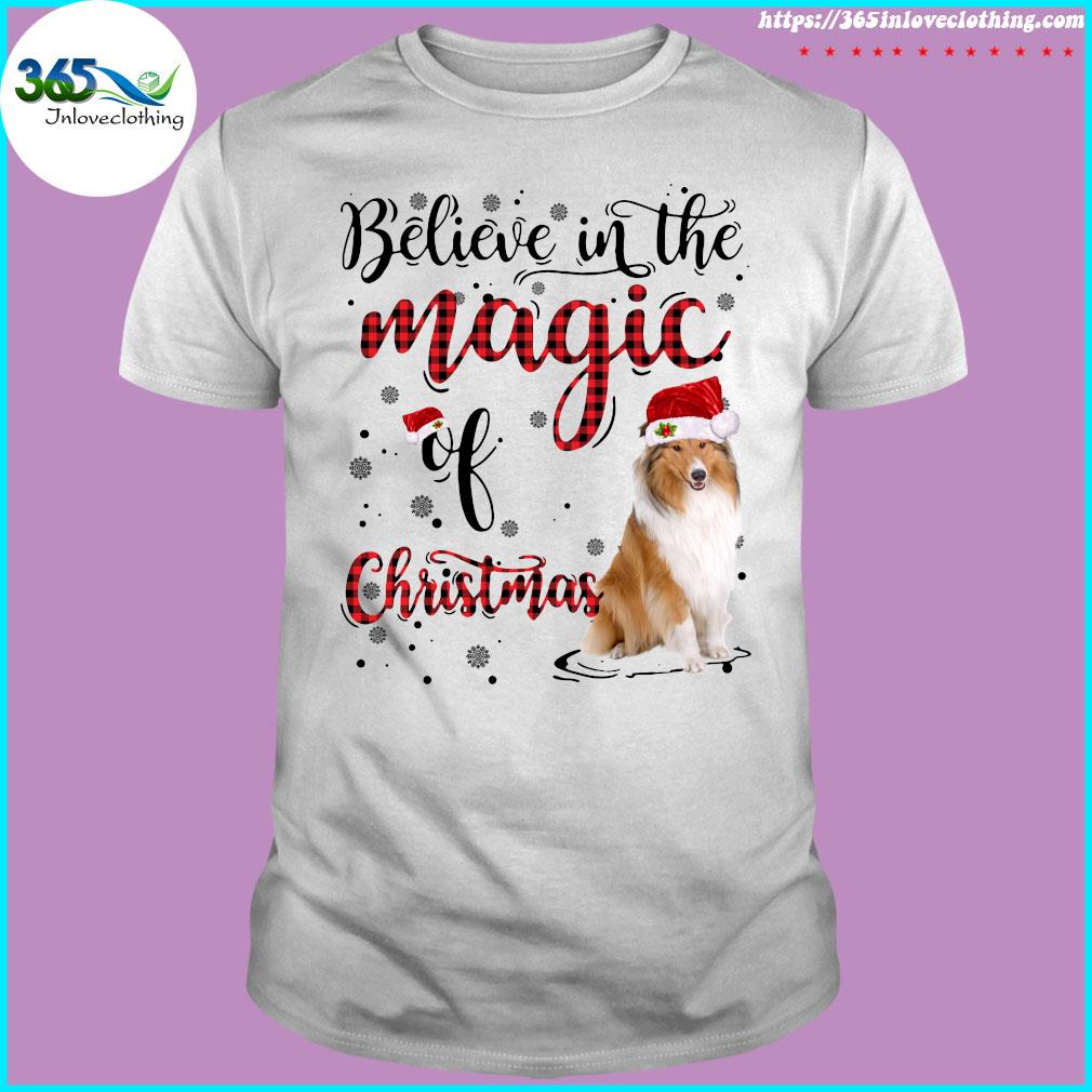 I Believe In The Magic Of Christmas Snow Rough Collie 1 Sweatt-shirt