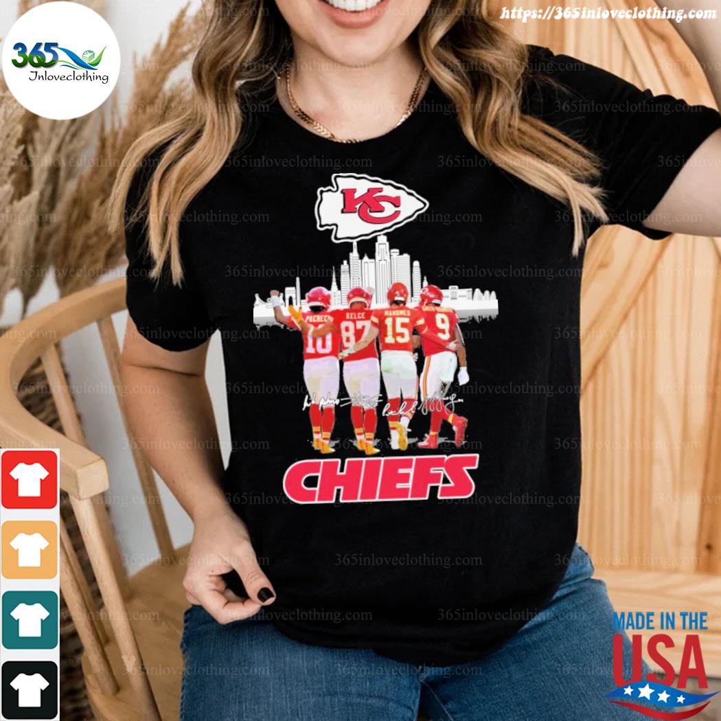 KC Chiefs City Patrick Mahomes Isiah Pacheco Travis Kelce JuJu Smith- Schuster signatures shirt, hoodie, sweater, long sleeve and tank top