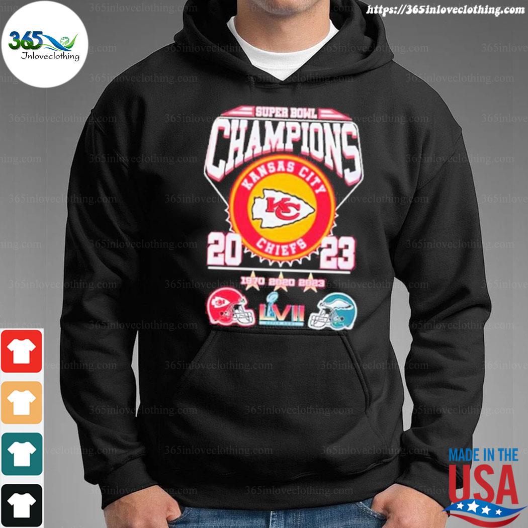 Three Time Super Bowl Champions 1970 2020 2023 Kansas City Chiefs shirt,  hoodie, sweater, long sleeve and tank top