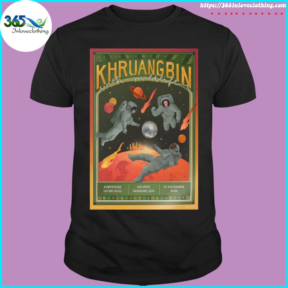 Khruangbin brisbane nov 30th 2022 fortitude music hall Australia poster shirt