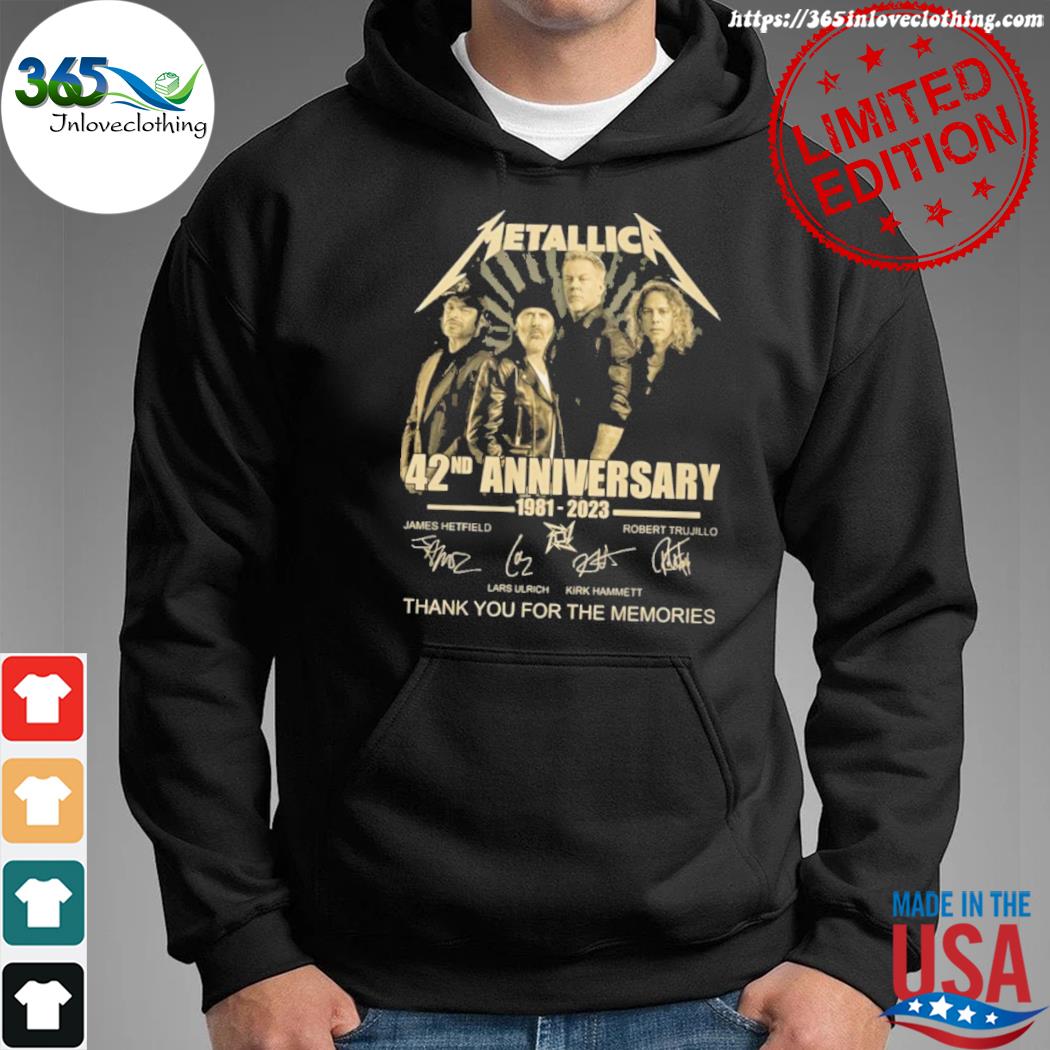 Metallica 42 Years Thank You For The Memories T-Shirt - Ink In Action