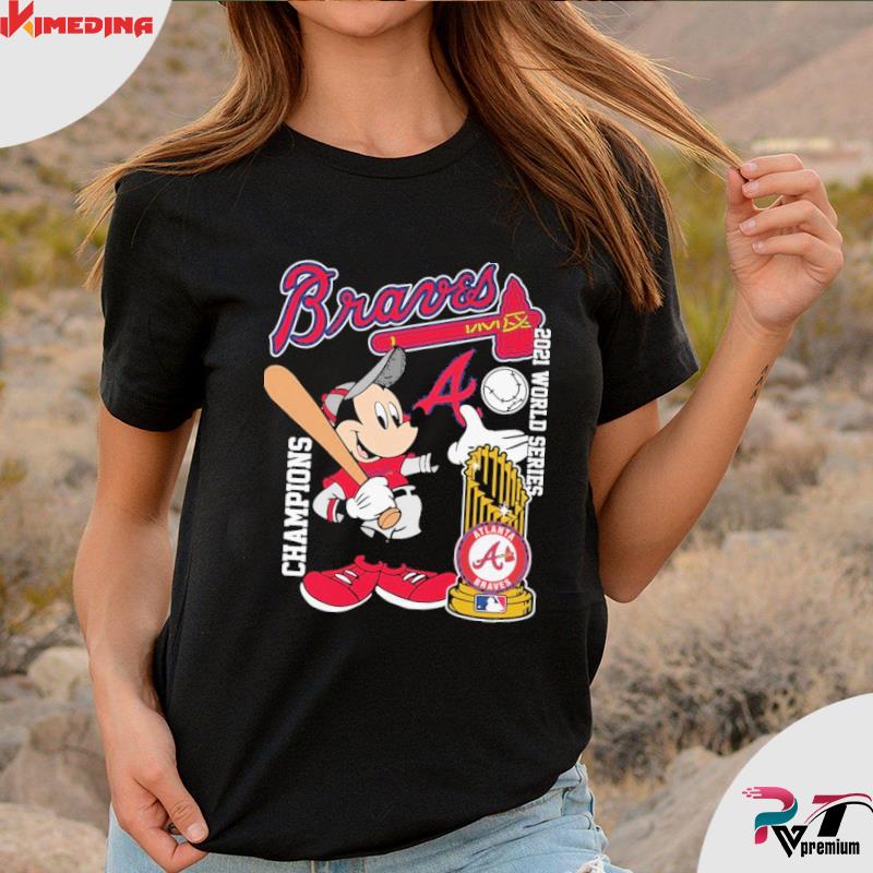 Mickey Mouse Atlanta Braves World Series Champions 2021 shirt