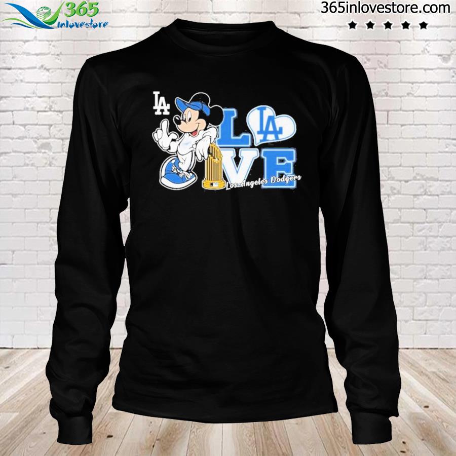 Mickey Mouse Love Los Angeles Dodgers Shirt - Limotees