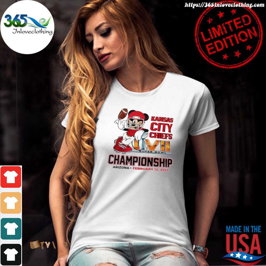 Mickey Mouse Kansas City Chiefs Super Bowl LVII Champions Shirt